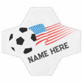 アメリカ国旗のカスタムサッカーボールデザイン サッカーボール (フラット)