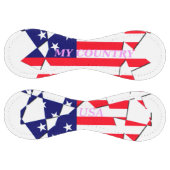 アメリカ国旗のカラー ソフトボール (パネル)