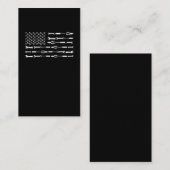 アメリカ国旗のカー整備士ガレージツール 名刺 (正面/裏面)