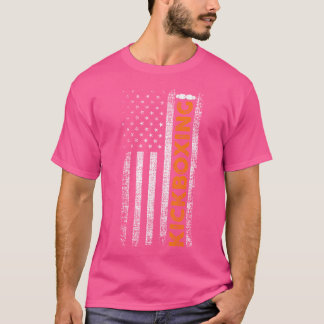 アメリカ国旗のキックボクシング Tシャツ