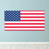 アメリカ国旗のキャンバス印刷 – 愛国的 – USA キャンバスプリント (インサイチュ (ウッドフロア))