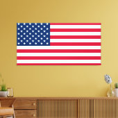 アメリカ国旗のキャンバス印刷 – 愛国的 – USA キャンバスプリント (インサイチュ (リビング))