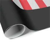 アメリカ国旗のギターミュージシャン 動揺して ラッピングペーパー (ロールコーナー)