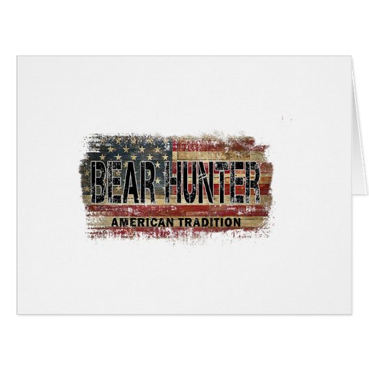 アメリカ国旗のクマ狩り (正面横)