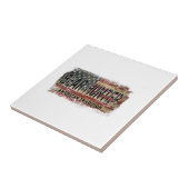 アメリカ国旗のクマ狩り タイル (側面)