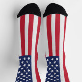 アメリカ国旗のクルーソックス – 愛国的 ソックス (上部)