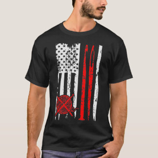 アメリカ国旗のクロッチングのギフト愛国的裁縫 Tシャツ