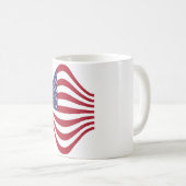 アメリカ国旗のコーヒーマグ コーヒーマグカップ (正面右)