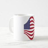 アメリカ国旗のコーヒーマグ コーヒーマグカップ (正面左)