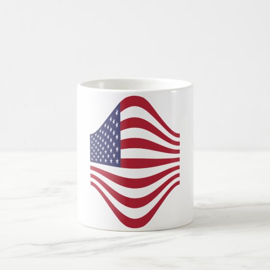 アメリカ国旗のコーヒーマグ コーヒーマグカップ (中央)