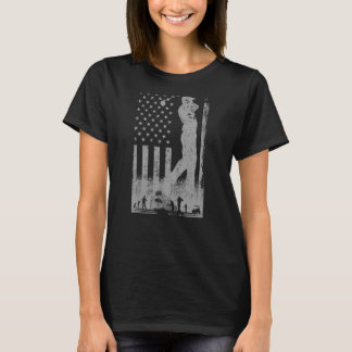 アメリカ国旗のゴルフクラブUSA 7月男性へ2日 Tシャツ