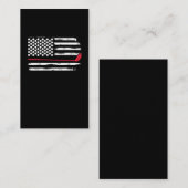 アメリカ国旗のゴルフプレーヤーUSA 7月4日ゴルファー 名刺 (正面/裏面)