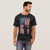 アメリカ国旗のゴルフUSA 7月4日Men Women Boy G Tシャツ (正面フル)