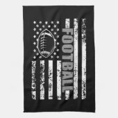 アメリカ国旗のサッカー愛国的なサッカー キッチンタオル (縦)