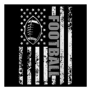 アメリカ国旗のサッカー愛国的なサッカー ポスター