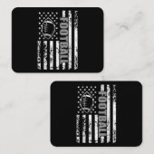 アメリカ国旗のサッカー愛国的なサッカー 名刺 (正面/裏面)