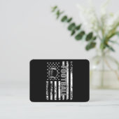 アメリカ国旗のサッカー愛国的なサッカー 名刺 (スタンド正面)