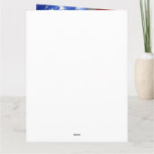 アメリカ国旗のサンキューカード サンキューカード (裏面)