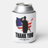 アメリカ国旗のサービスをありがとう 缶クーラー (缶裏面)