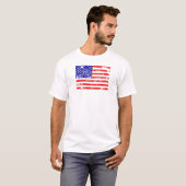 アメリカ国旗のシグランジャツ Tシャツ (正面フル)
