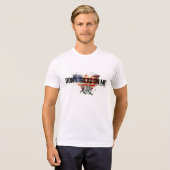 アメリカ国旗のシャツヘビのオウムを踏み鳴らすな Tシャツ (正面フル)