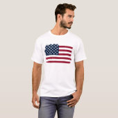 アメリカ国旗のシャツ、7月4日Tシャツ Tシャツ (正面フル)
