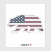 アメリカ国旗のシルエットビニールカーのシール シール (シート)