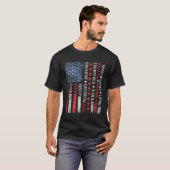 アメリカ国旗のスカウト法 Tシャツ (正面フル)