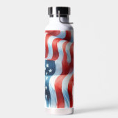 アメリカ国旗のスター&ストライプカスタム ウォーターボトル (左面)