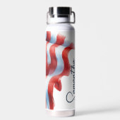 アメリカ国旗のスター&ストライプカスタム ウォーターボトル (背面)