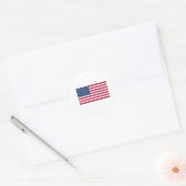 アメリカ国旗のステッカーシート ラウンドシール (封筒)