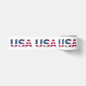 アメリカ国旗のストライプと星の愛国的なアメリカ グログランリボン (正面)