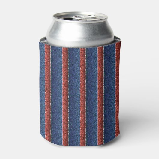 アメリカ国旗のストライプ 缶クーラー (缶正面)