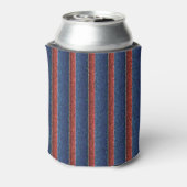 アメリカ国旗のストライプ 缶クーラー (缶裏面)