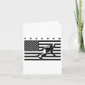 アメリカ国旗のスノーボードアパレル – Snowboarding Sno カード (正面)