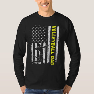 アメリカ国旗のスポーツ最高のヴィンテージパパエバ誇りを持ったーV Tシャツ