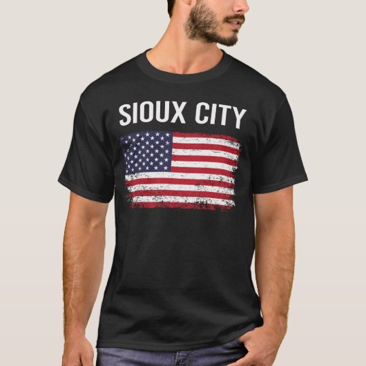アメリカ国旗のスーシティ Tシャツ (正面)