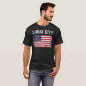 アメリカ国旗のスーシティ Tシャツ (正面フル)