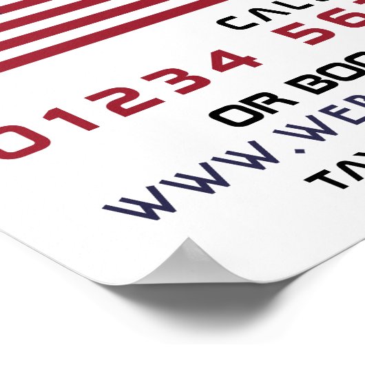 アメリカ国旗のタクシー広告タクシー ポスター (角)