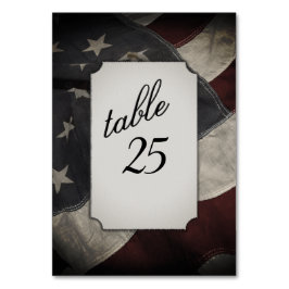 アメリカ国旗のダメージ加工テーブルナンバー テーブルナンバー