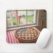 アメリカ国旗のチェリーパイ マウスパッド (マウス)