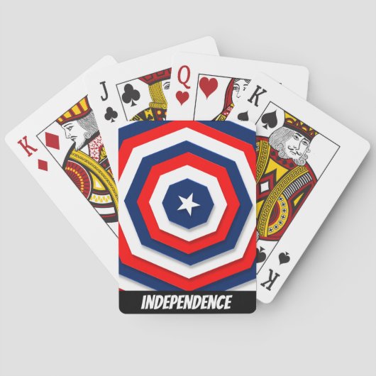 アメリカ国旗のデザイン トランプ (裏面)