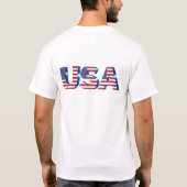 アメリカ国旗のデザイン Tシャツ (裏面)