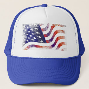 アメリカ国旗のトラック帽 キャップ