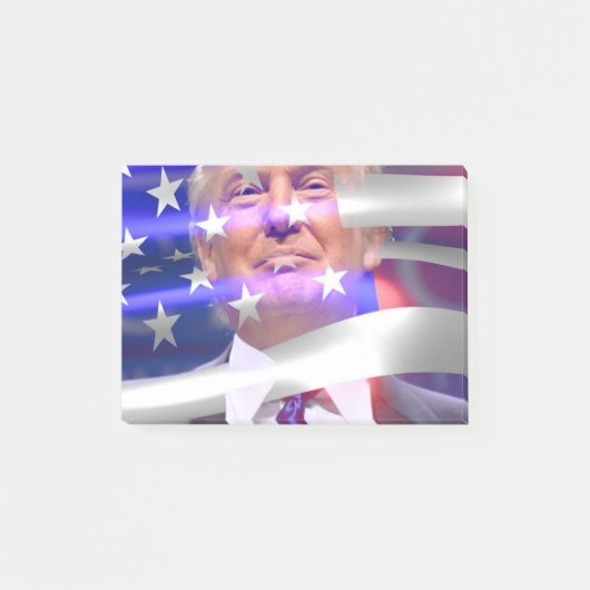 アメリカ国旗のトランプ2020 ポストイット (正面)