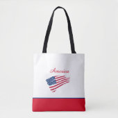 アメリカ国旗のトートバッグ トートバッグ (正面)