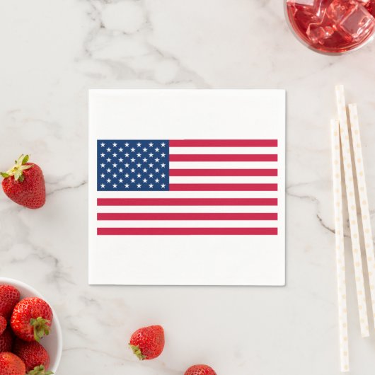 アメリカ国旗のナプキンスUSA スタンダードカクテルナプキン (インサイチュ)