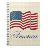 アメリカ国旗のノート学校のジャーナルの贈り物 ノートブック (正面)