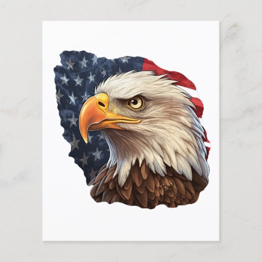 アメリカ国旗のハゲワシ (正面)