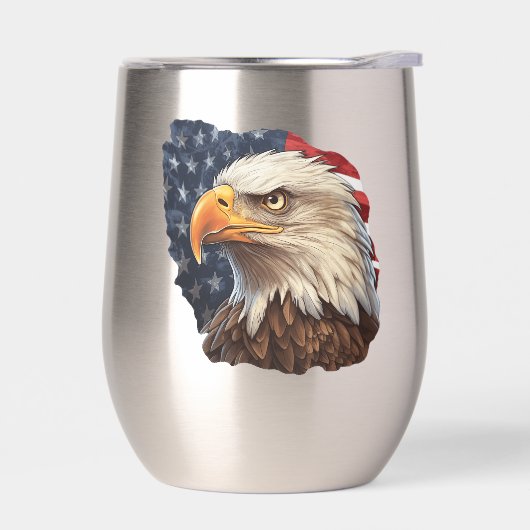 アメリカ国旗のハゲワシ (左面)